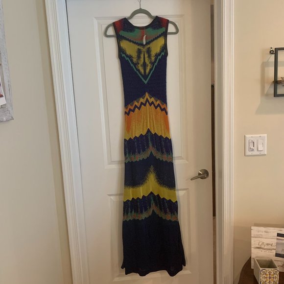NWT RARE Multicolor Missoni Knit Maxi Dress - Picture 1 of 14